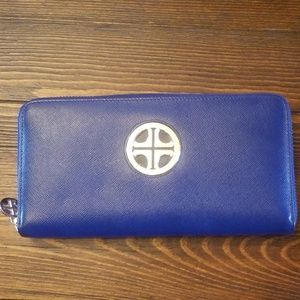 Wallet (Unbranded) Genuine Leather Color Blue